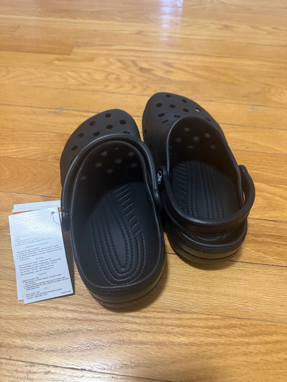 CROCS Classic Black Clog Mules - Picture 5 of 6
